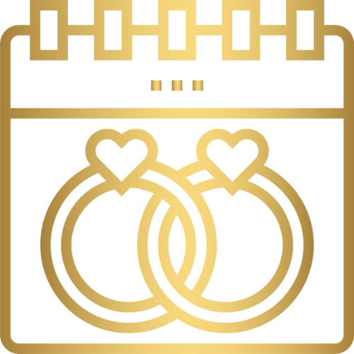 Icono calendario: fecha de la boda