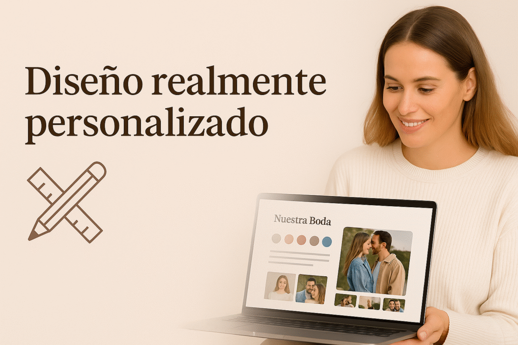 Comparativa entre web de boda profesional y web gratis